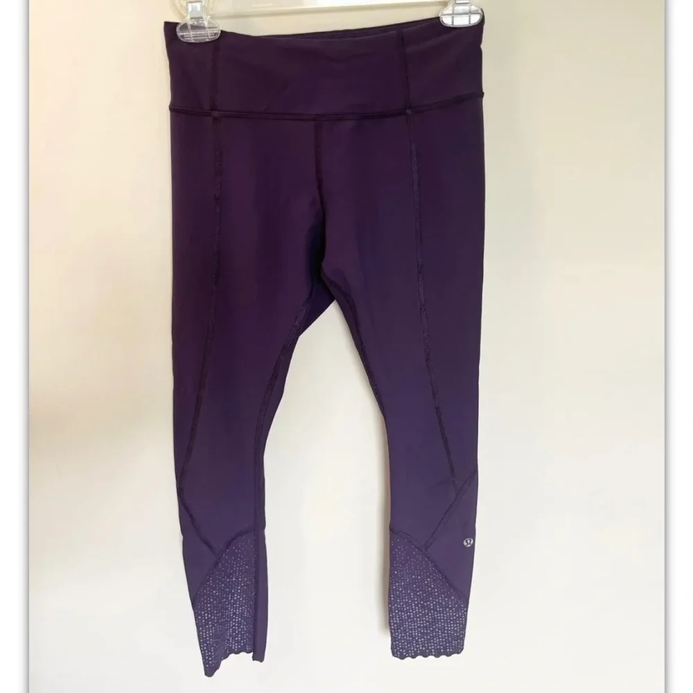 Lululemon Purple Scalloped Leggings